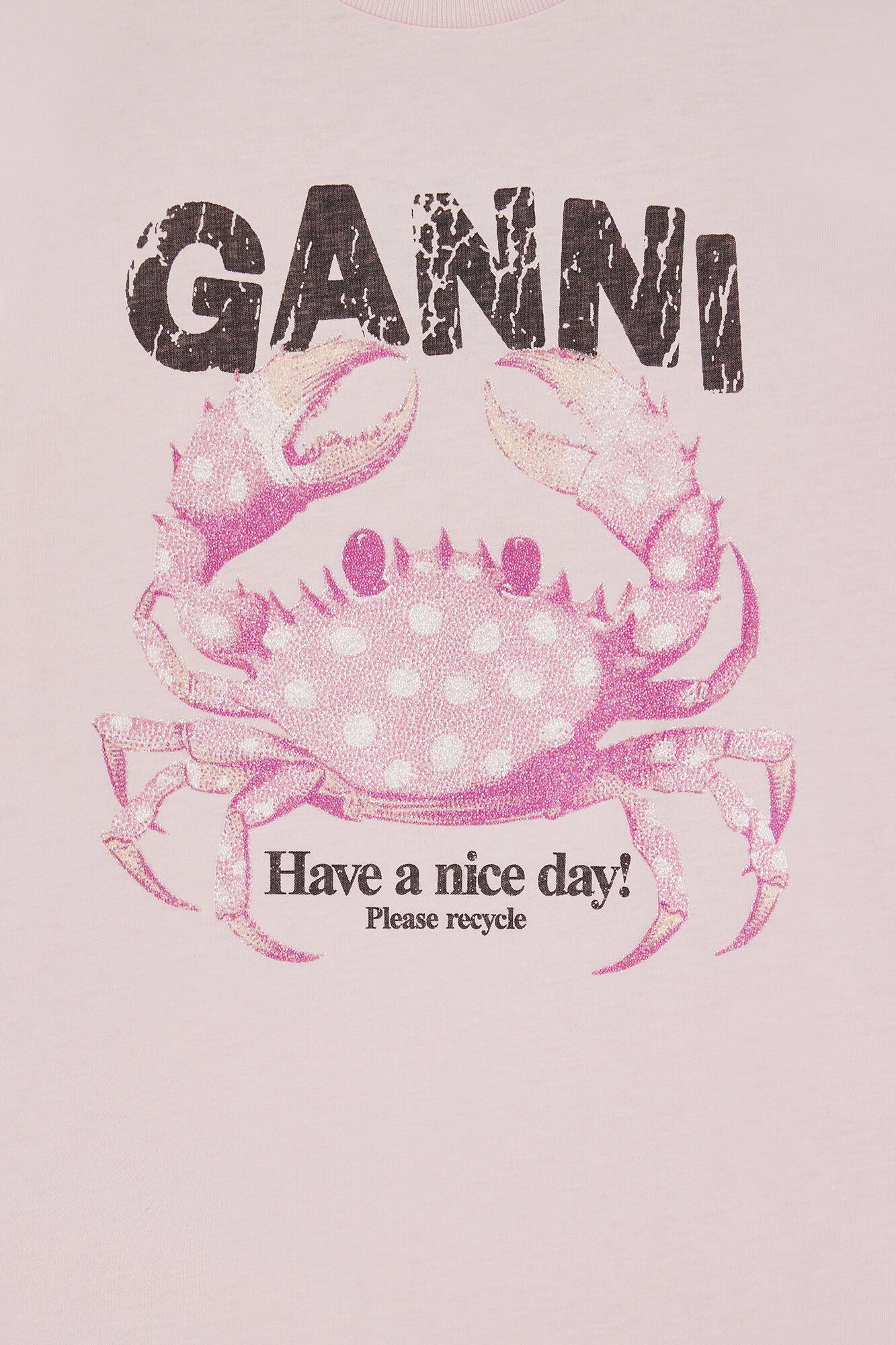 T-shirt with Crab - GANNI