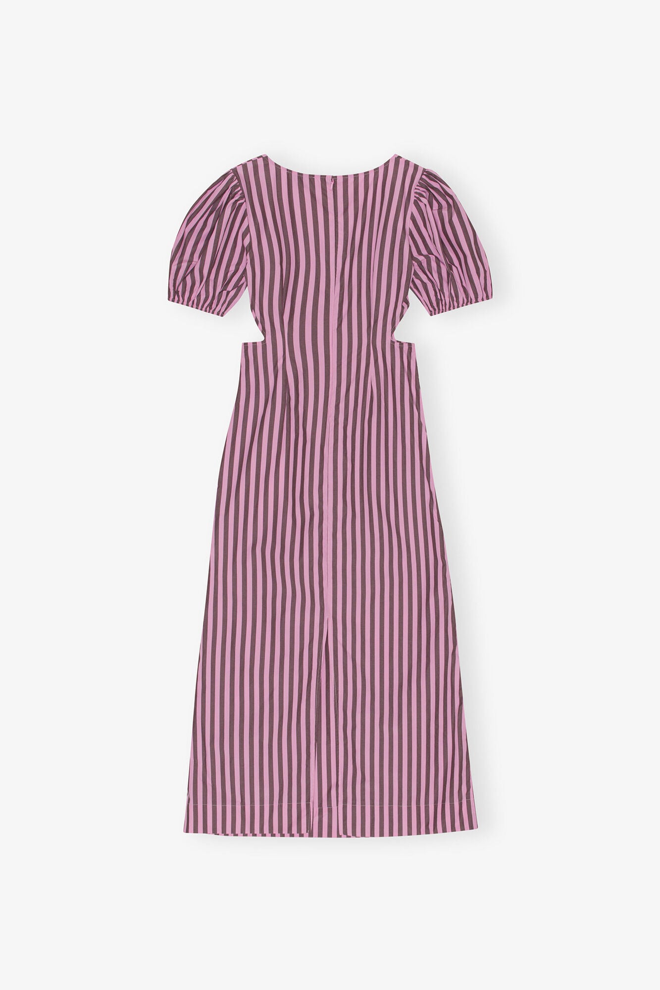 Striped Cotton Cutout Dress - GANNI