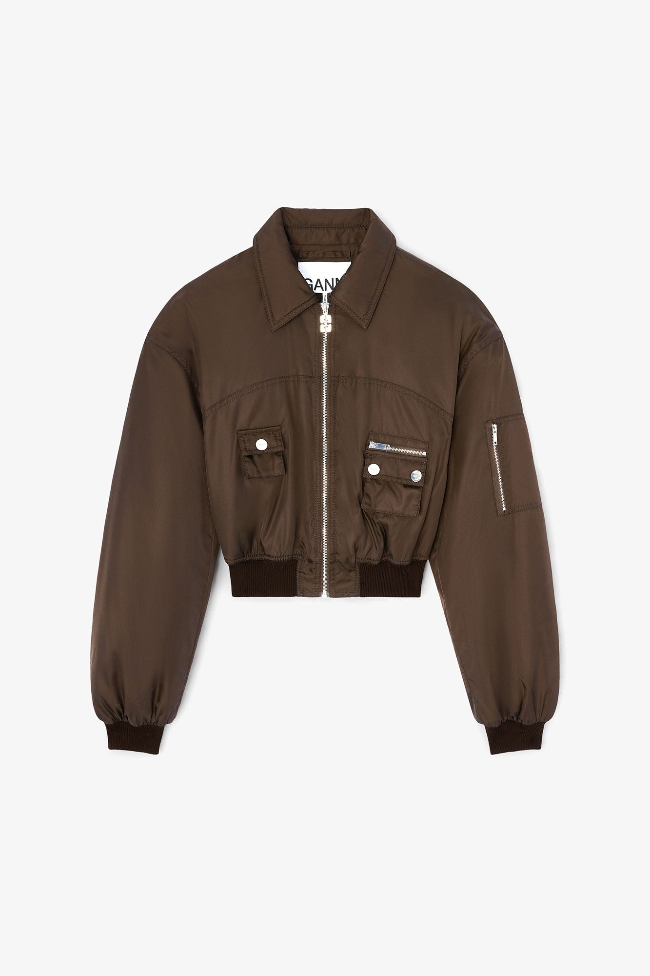Duchesse Nylon Bomber Jacket - GANNI