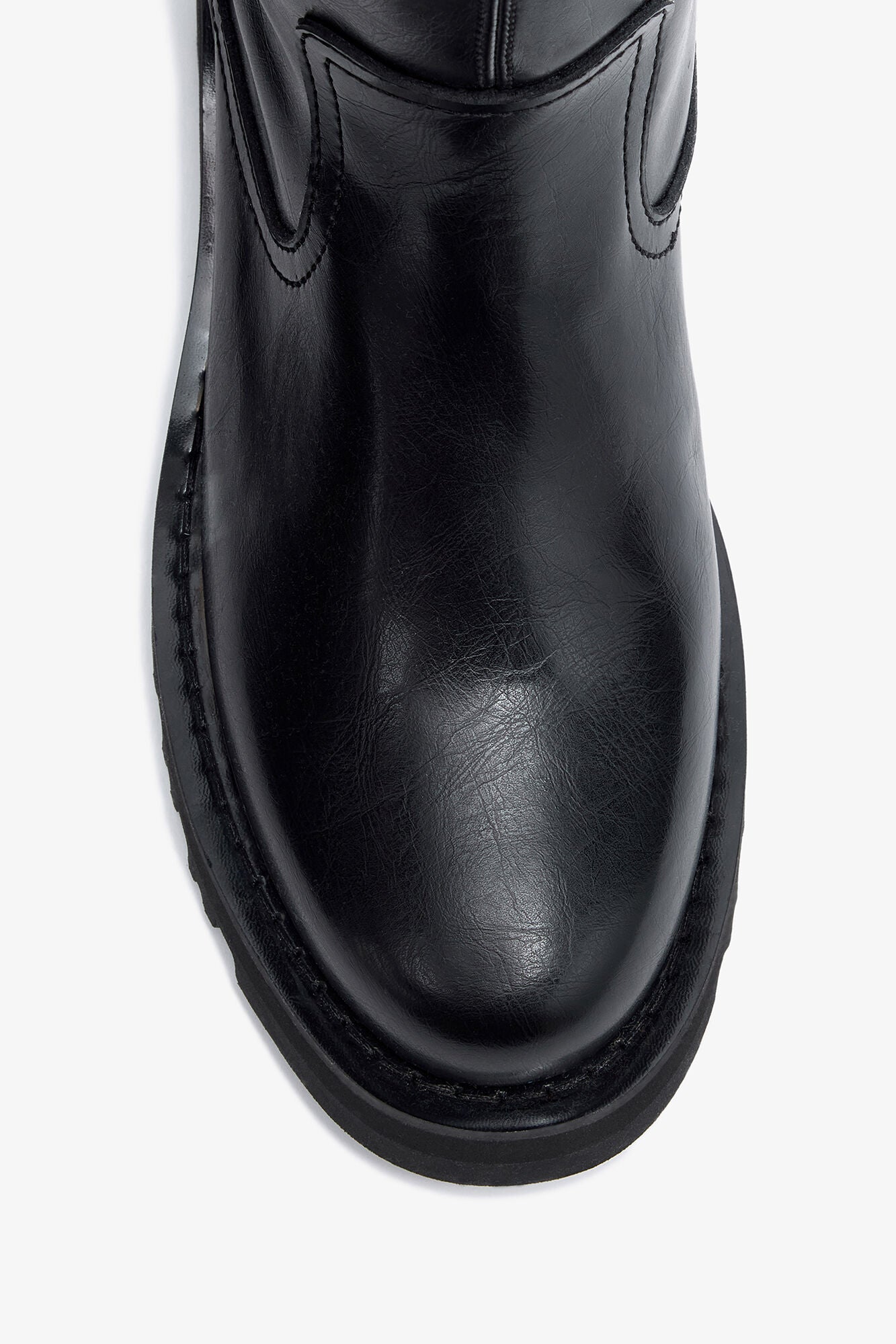 High Boots in Black Oleatex - GANNI