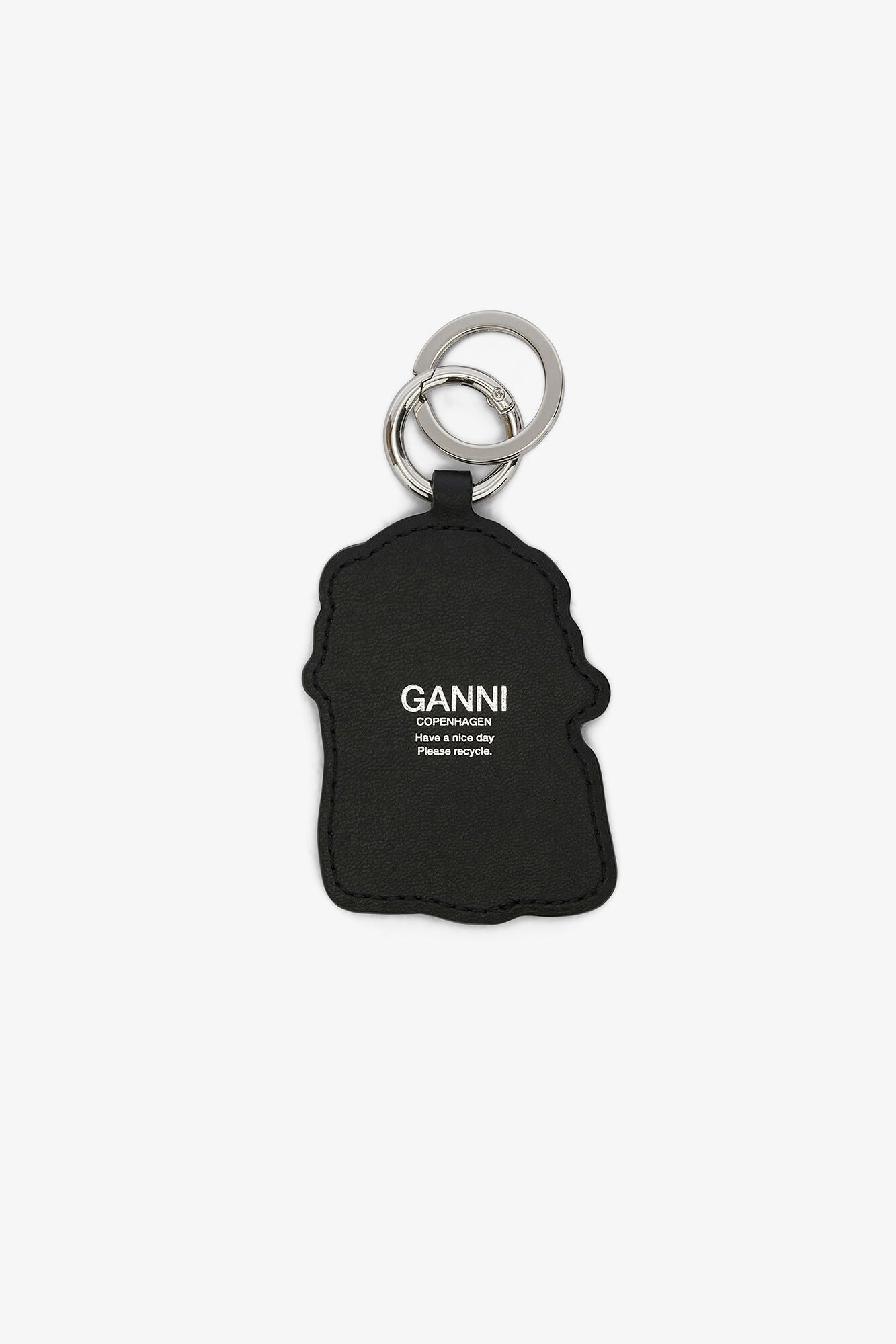 Black Joy Dog Bow Keyring - GANNI