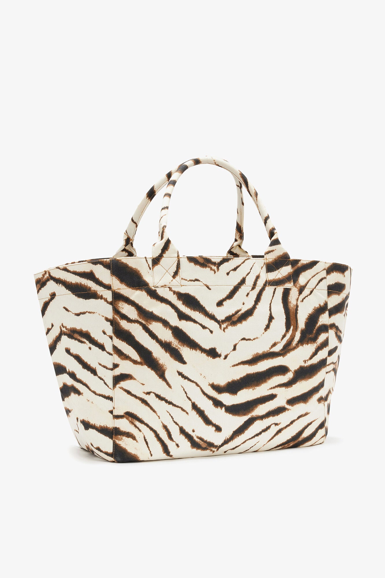 Egret Tote XXL in Zebra - GANNI