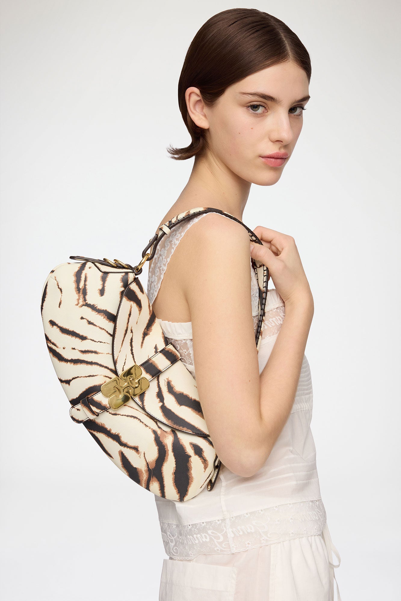 Egret B-Kat in Zebra - GANNI