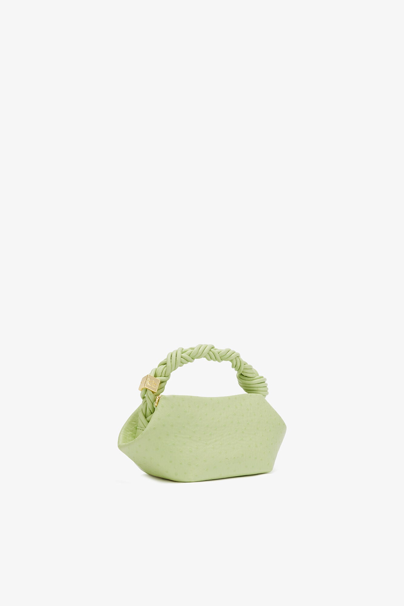 Lily Green Mini Bou Bag in Green Ostrich - GANNI