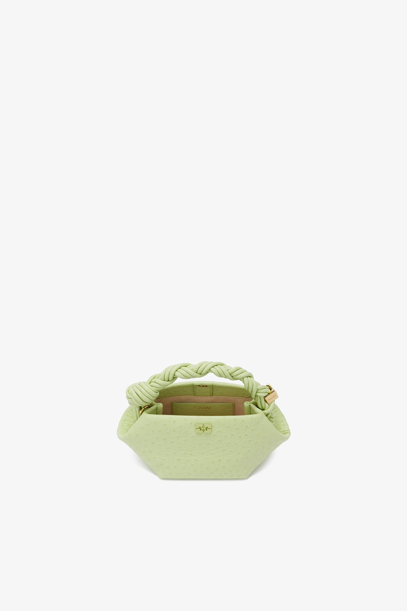 Lily Green Mini Bou Bag in Green Ostrich - GANNI