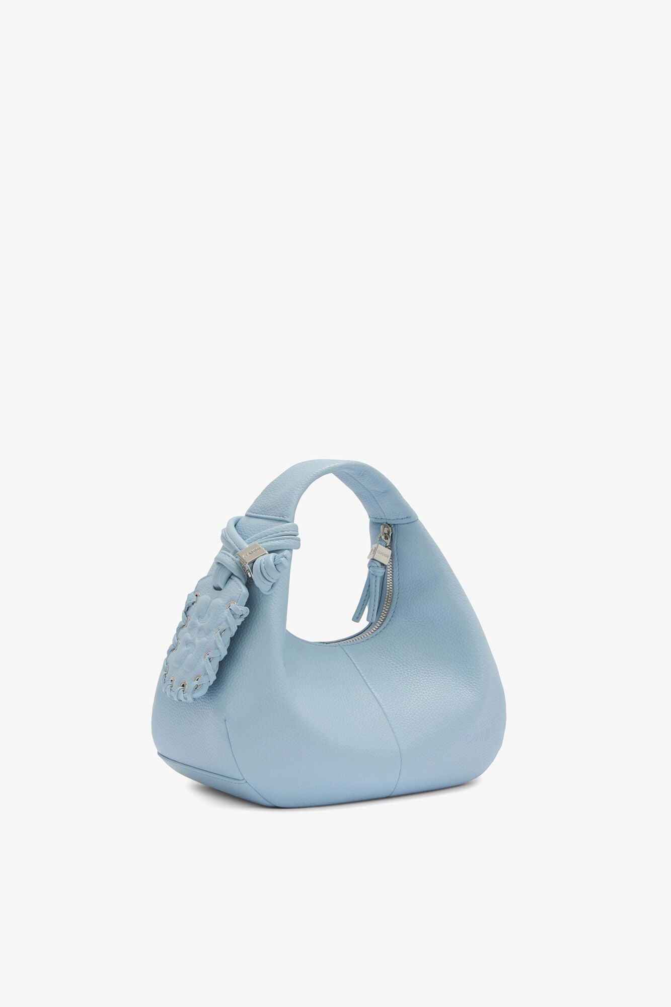Celestial Blue Mini Hobo Bag in Blue - GANNI