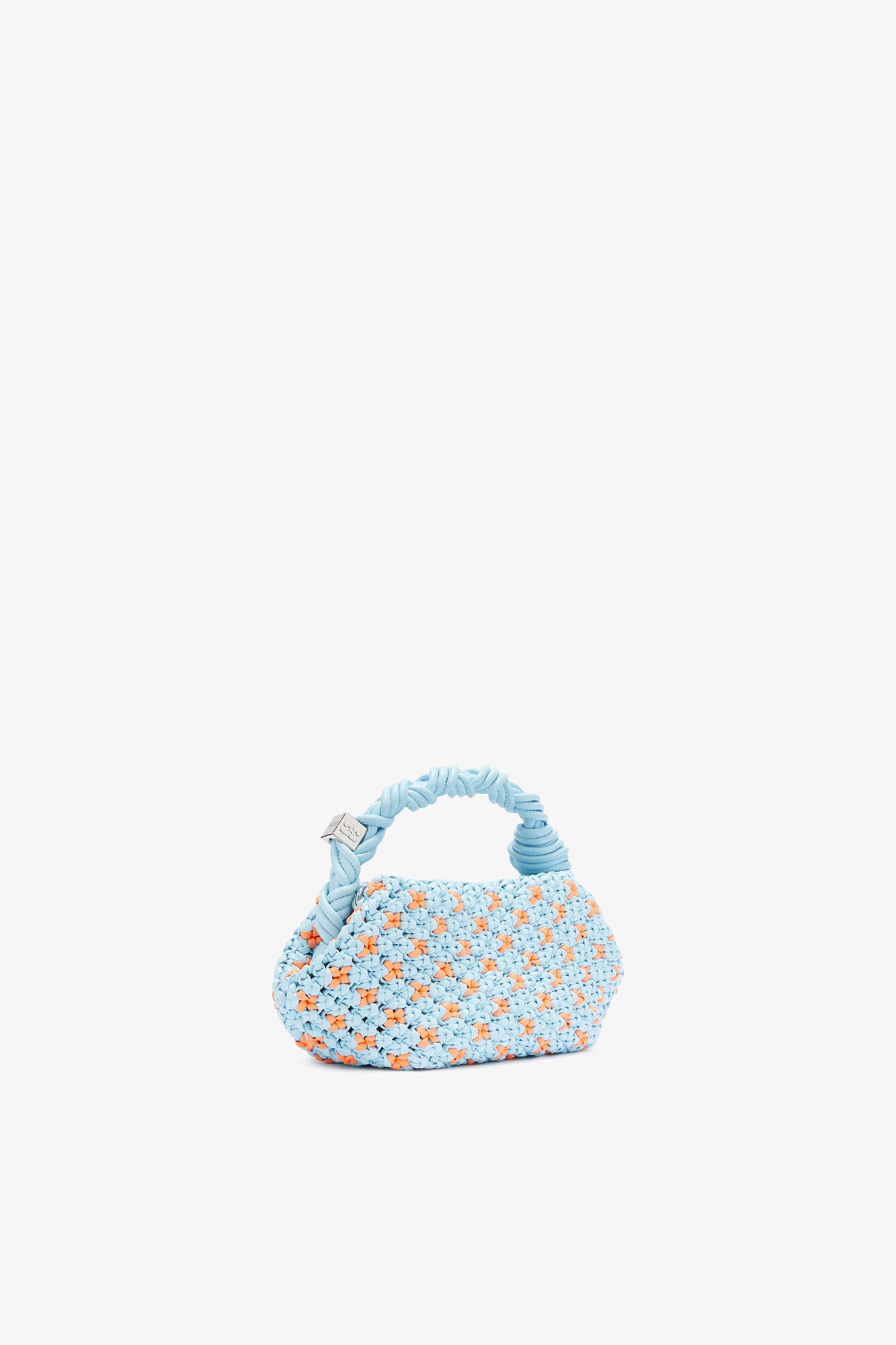 Summer Song Mini Bou Bag in Braided Blue - GANNI