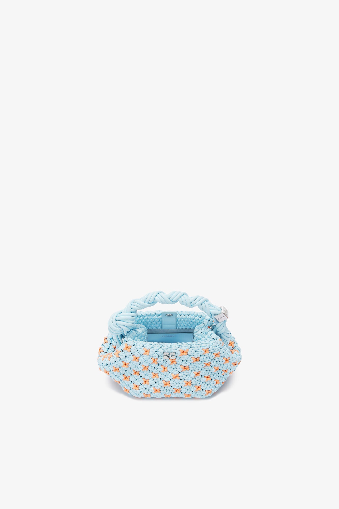 Summer Song Mini Bou Bag in Braided Blue - GANNI