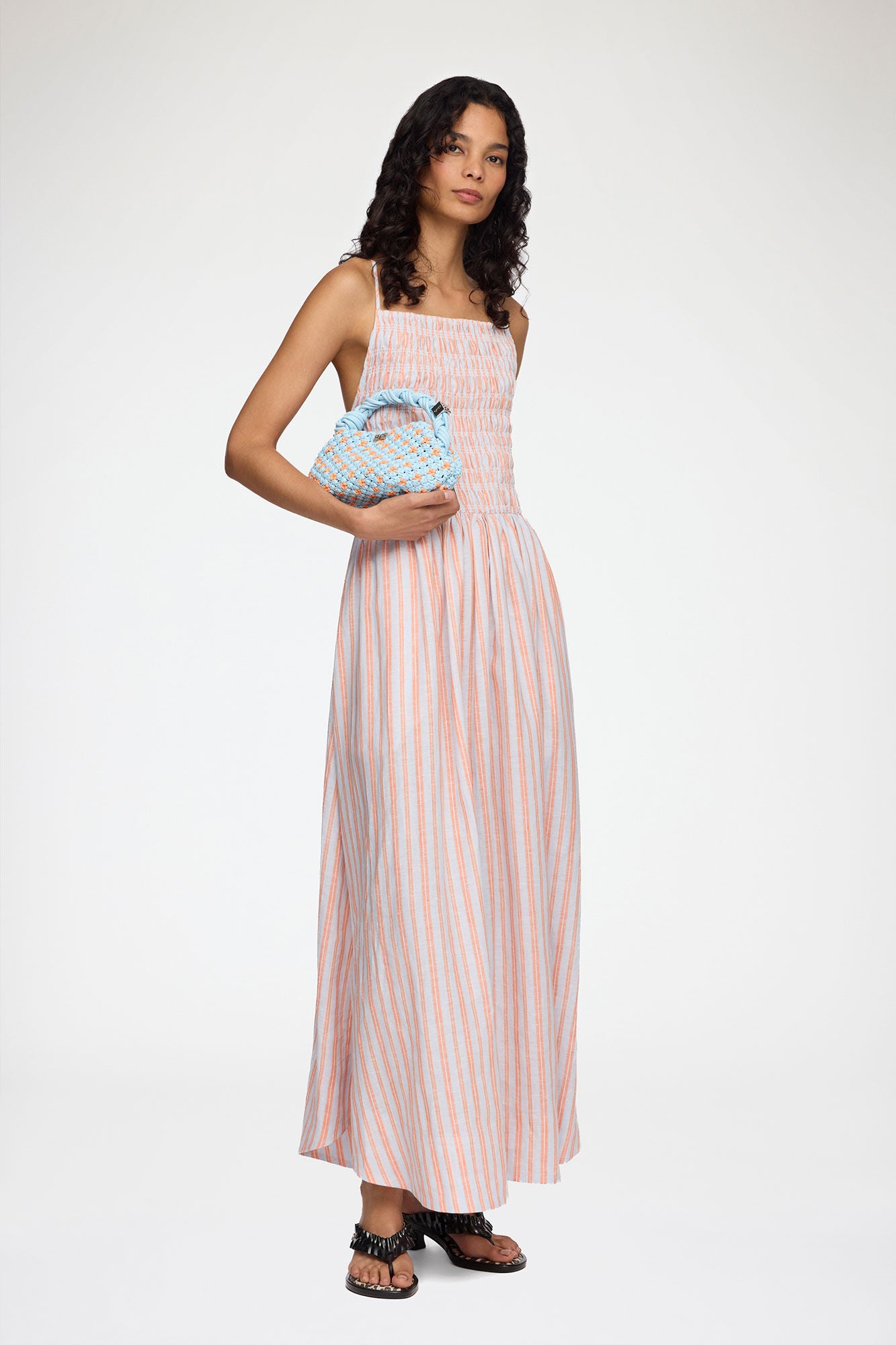 Summer Song Mini Bou Bag in Braided Blue - GANNI