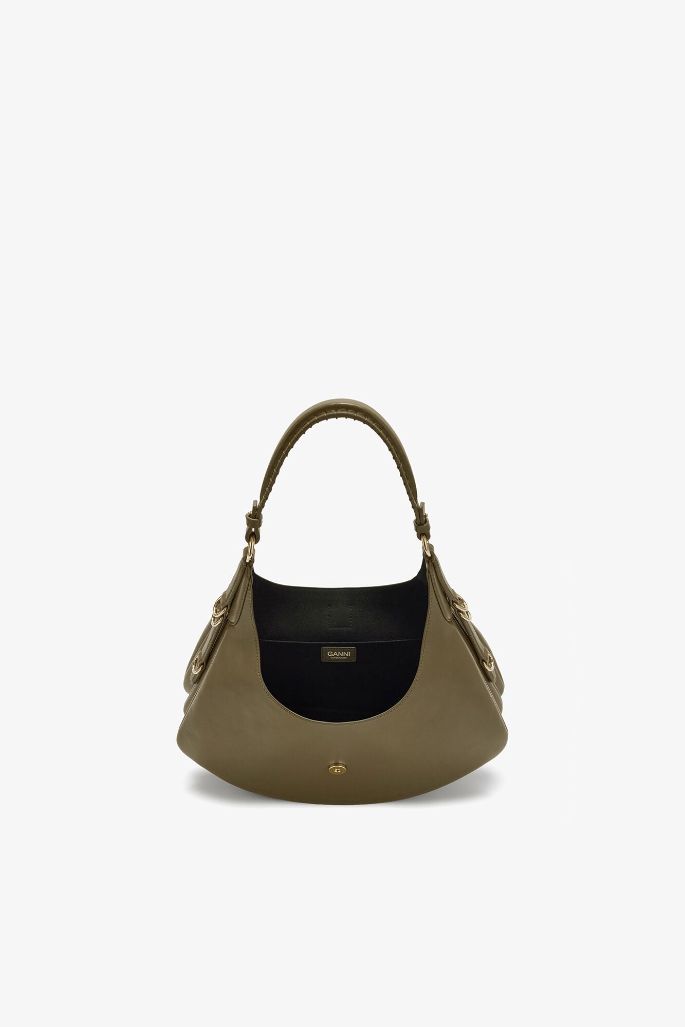 Military Olive Small Kat Bag in Green - GANNI