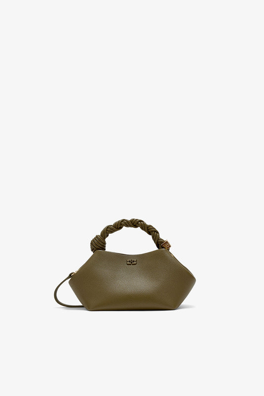 Military Olive Small Bou Bag in Green - GANNI