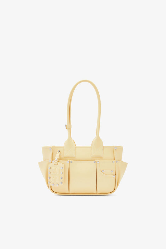 Yellow Cream Small Posy Bag in Yellow - GANNI