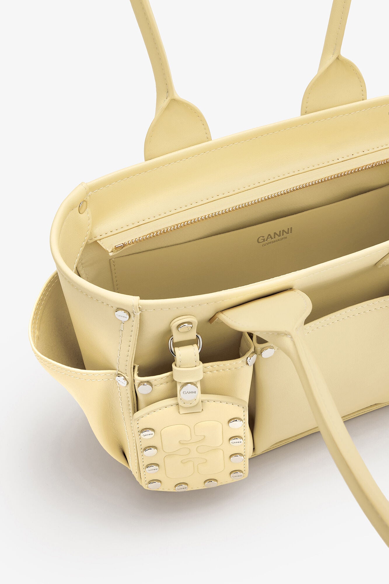 Yellow Cream Small Posy Bag in Yellow - GANNI