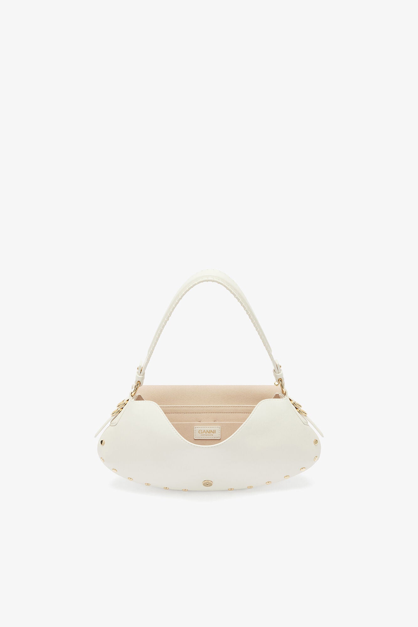 Egret B-Kat Bag Studs in White - GANNI