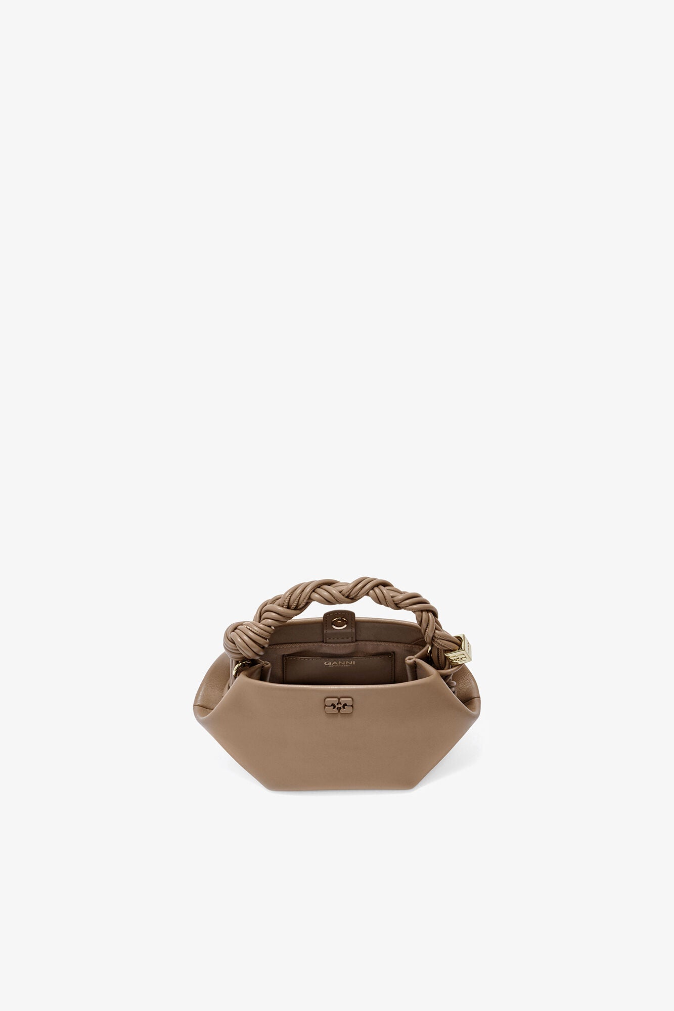 Coca Mocha Mini Bou Bag in Brown - GANNI