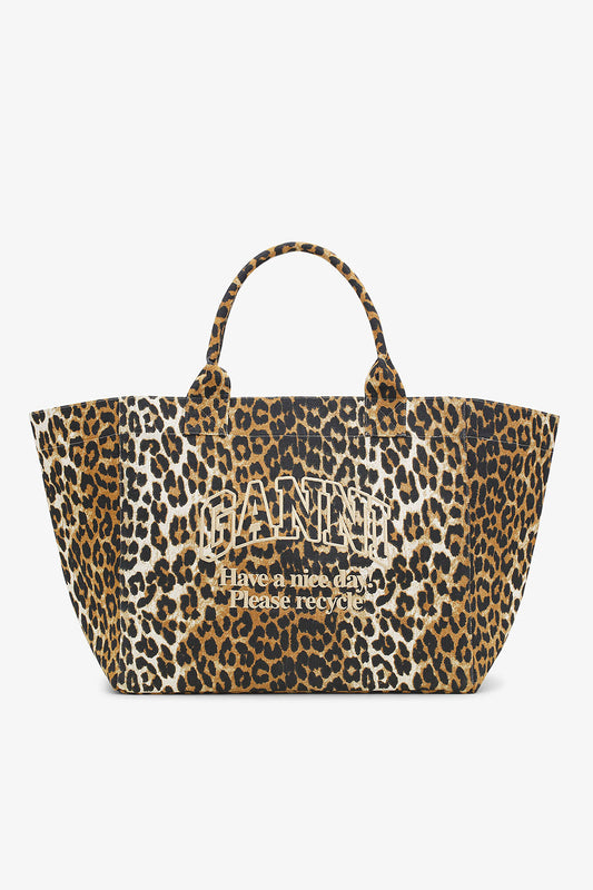 Leopard Leopard XXL Tote - GANNI