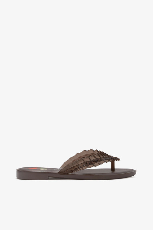 Melissa Flip Flop in Brown - GANNI