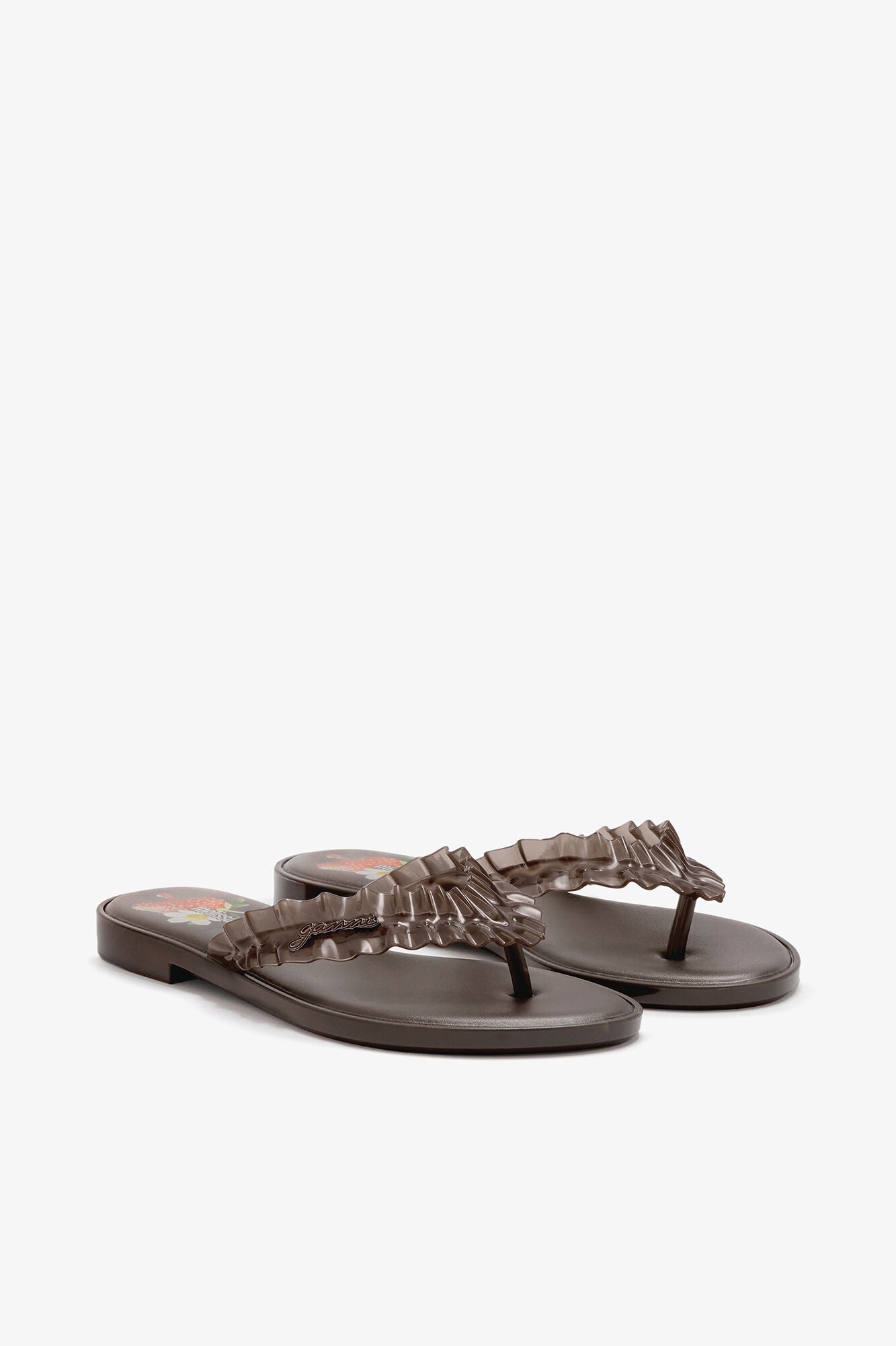 Melissa Flip Flop in Brown - GANNI