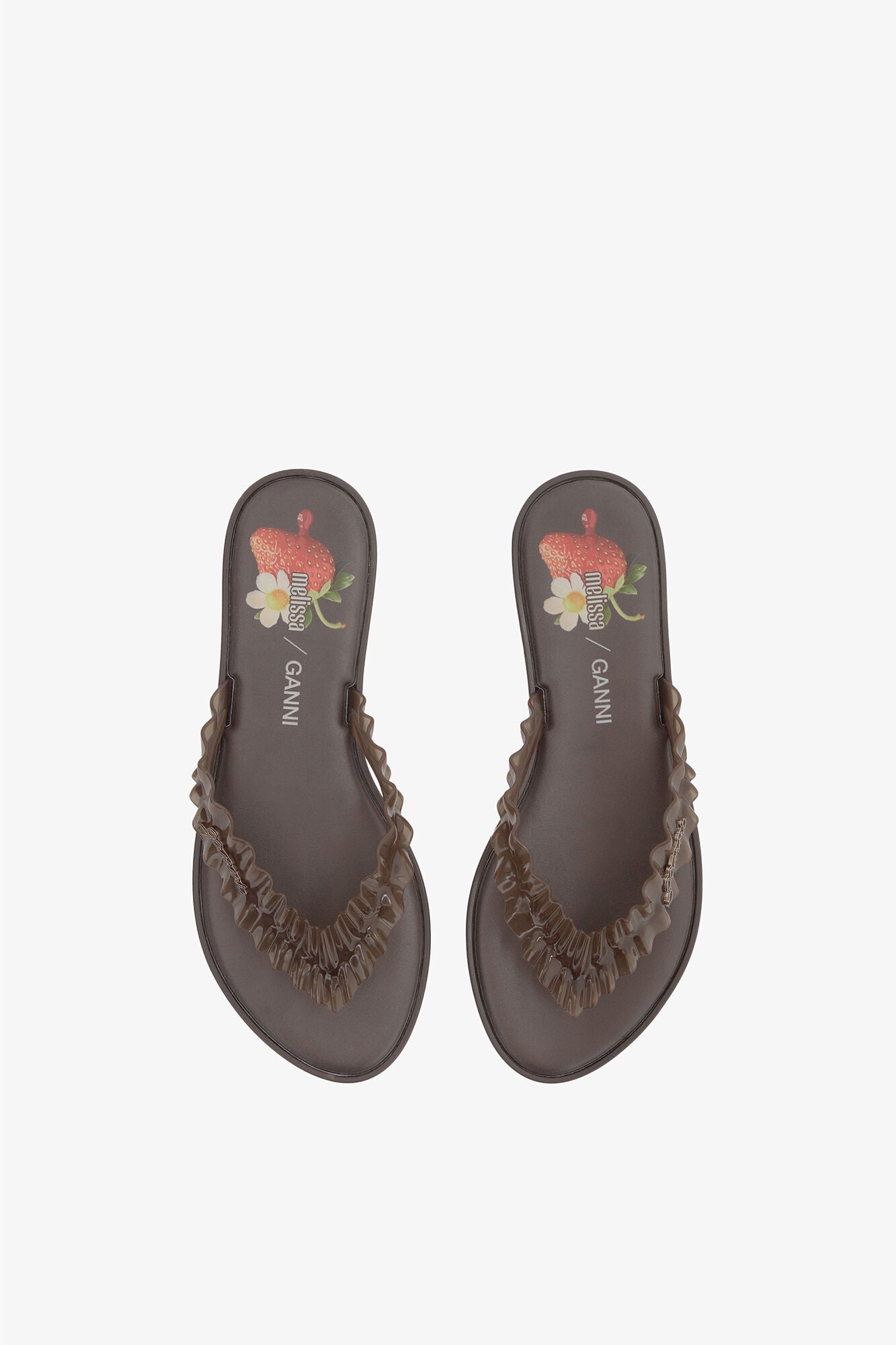 Melissa Flip Flop in Brown - GANNI