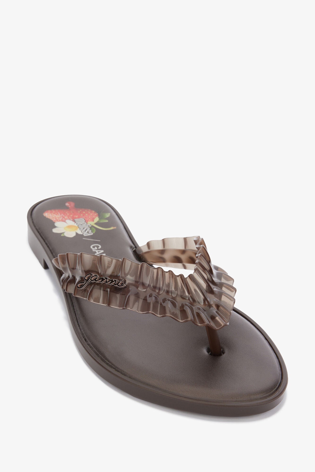 Melissa Flip Flop in Brown - GANNI