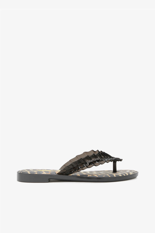Melissa Flip Flop in Leopard - GANNI