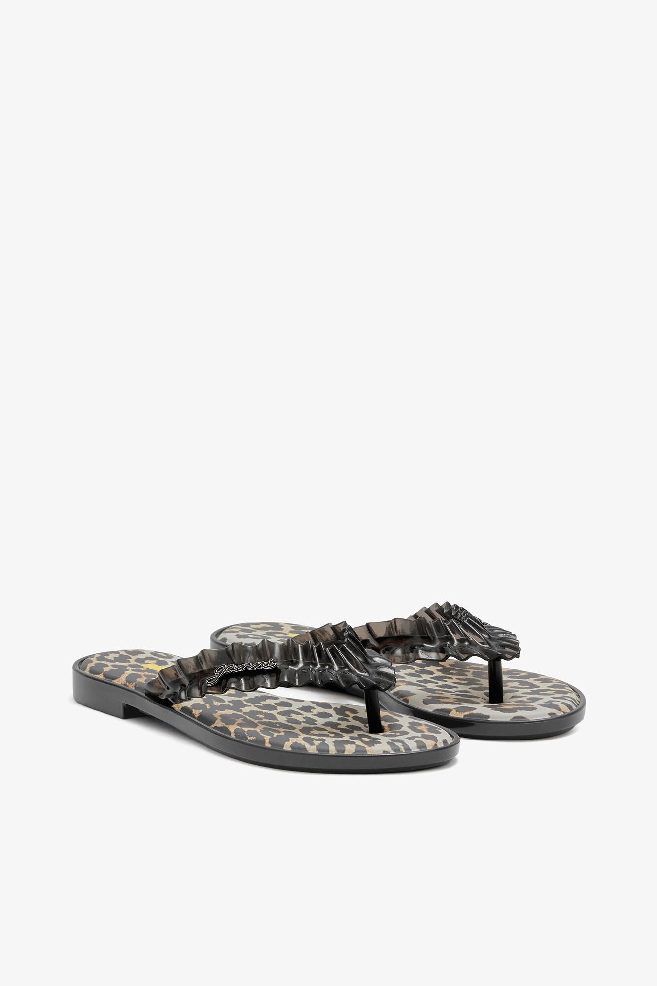 Melissa Flip Flop in Leopard - GANNI