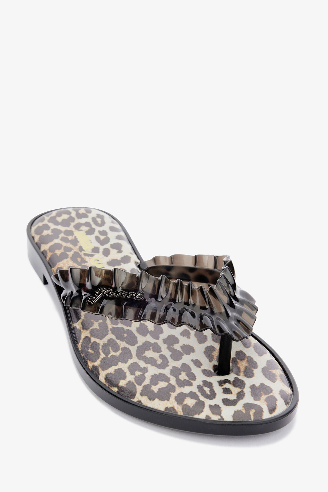 Melissa Flip Flop in Leopard - GANNI