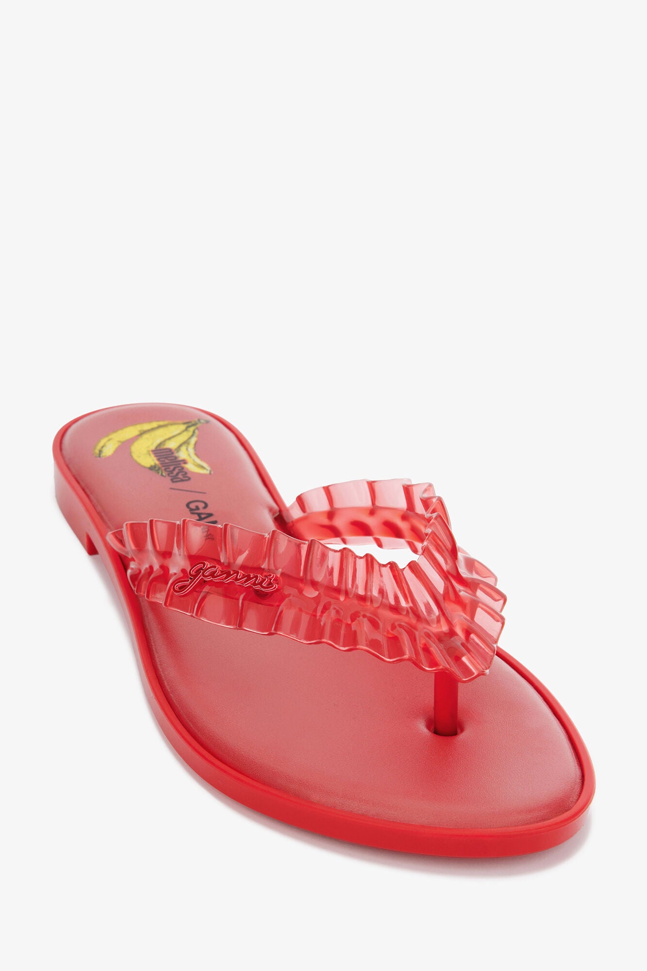 Melissa Flip Flop in Red - GANNI