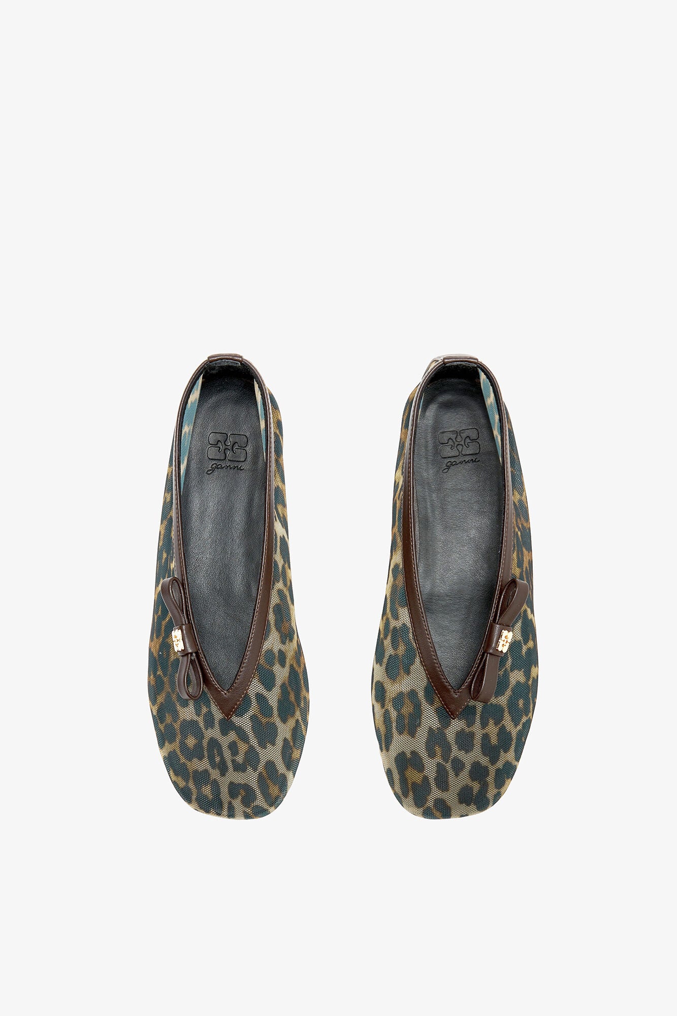 Jenny Ballerina in Leopard Mesh - GANNI