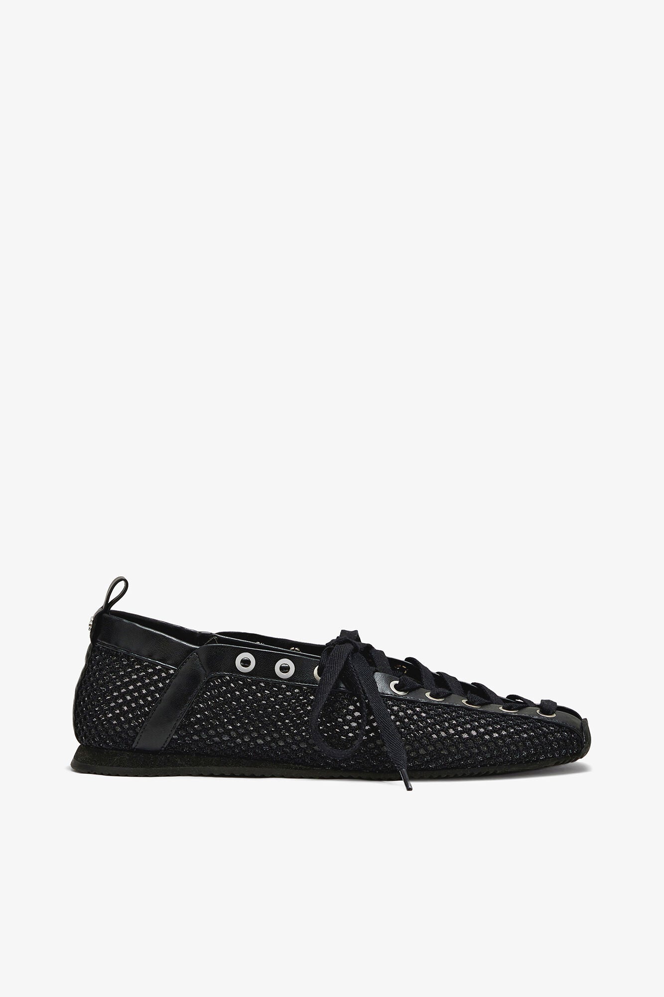 Sporty Ballerina in Black Mesh - GANNI