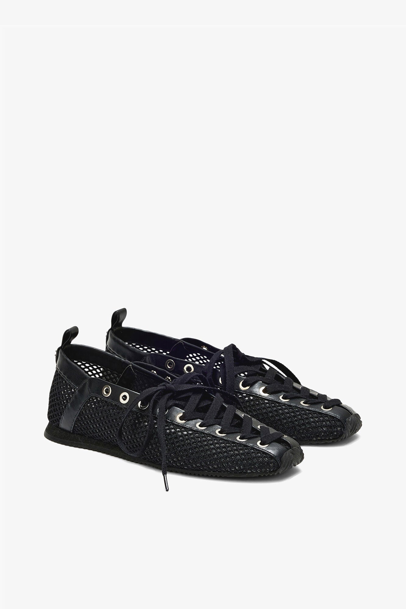 Sporty Ballerina in Black Mesh - GANNI