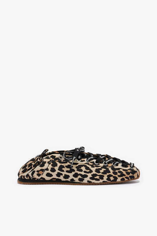Sporty Ballerina in Leopard - GANNI
