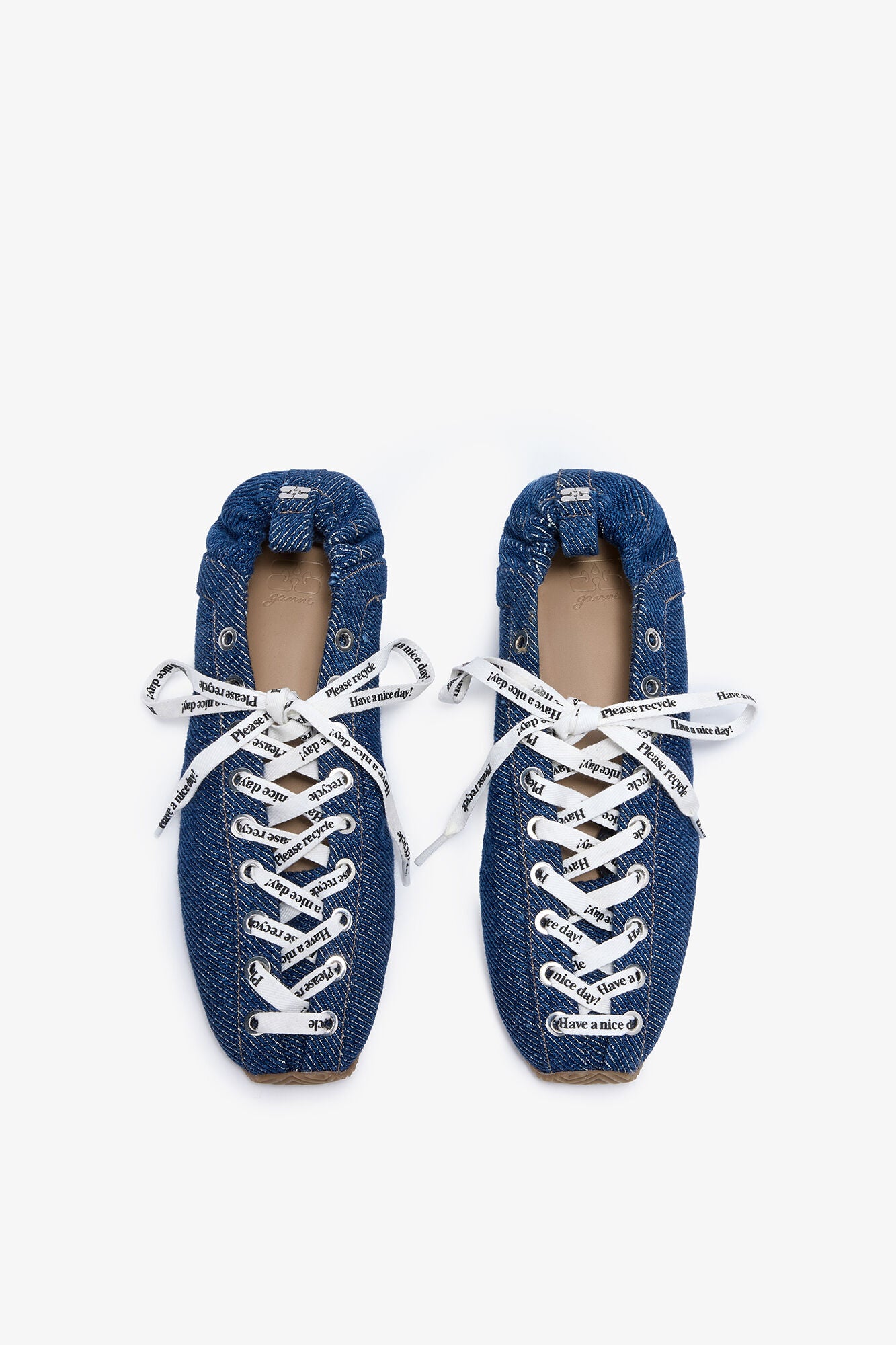 Sporty Ballerina in Denim - GANNI