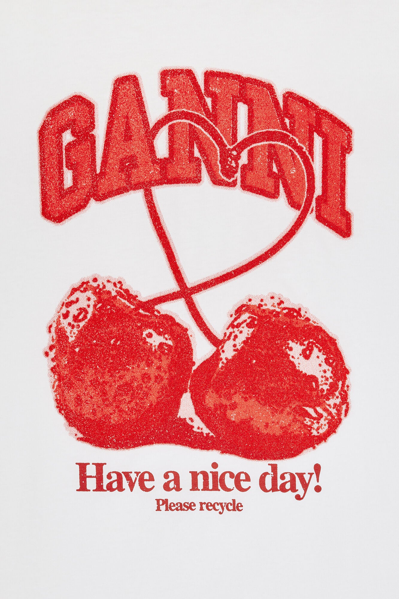 T-shirt with Cherry - GANNI