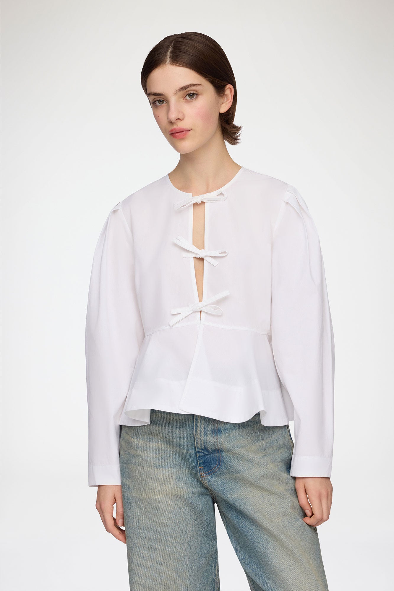 Blouse in Cotton Poplin - GANNI