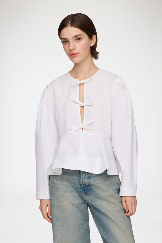 Blouse in Cotton Poplin - GANNI
