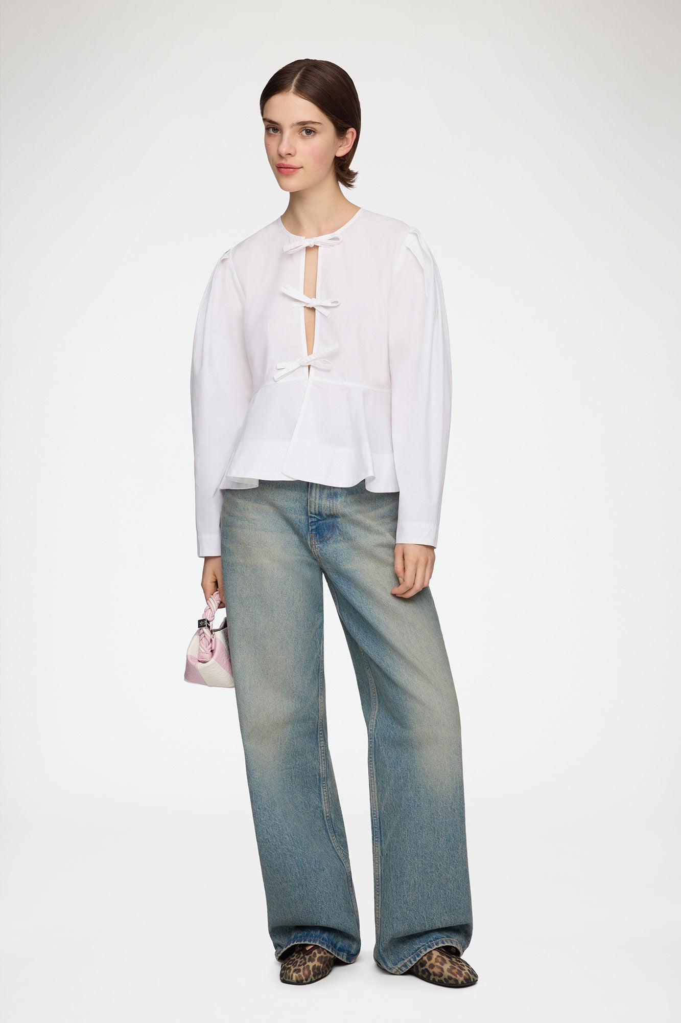 Blouse in Cotton Poplin - GANNI