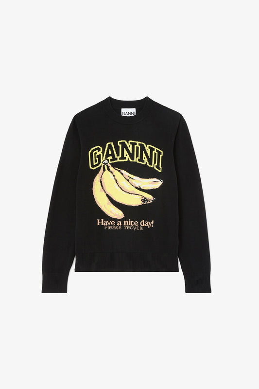 Sweater with Banana - GANNI