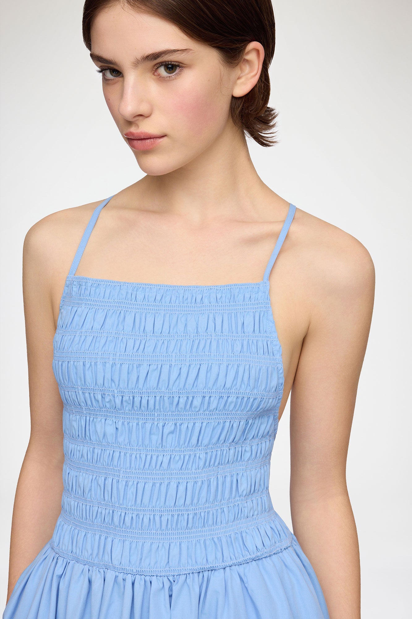 Dress in Blue Poplin - GANNI