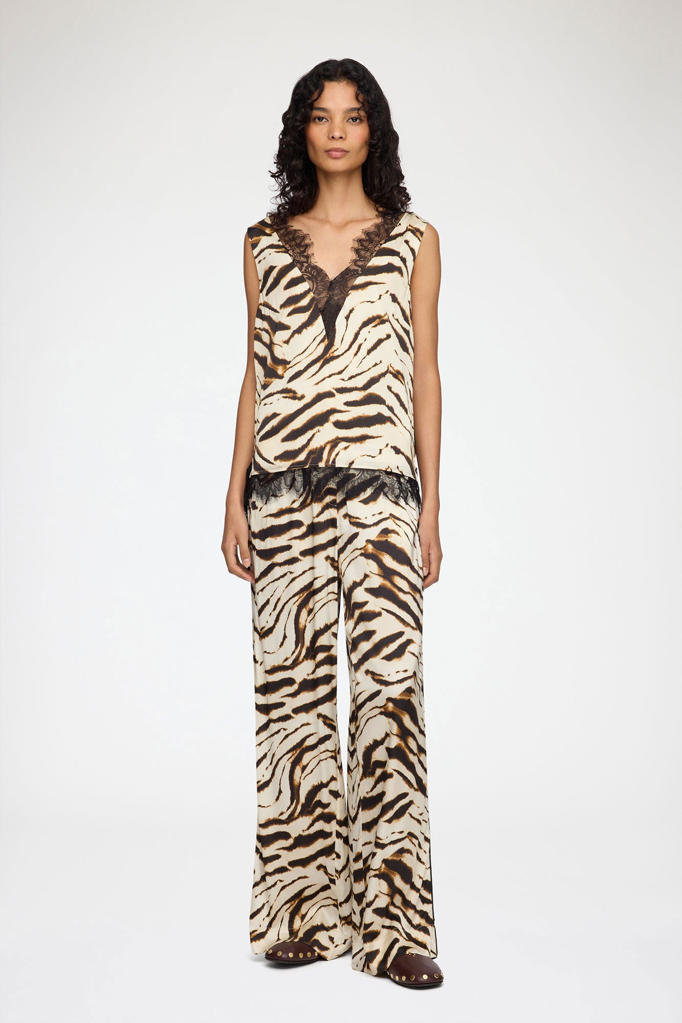Top in Printed Satin - GANNI
