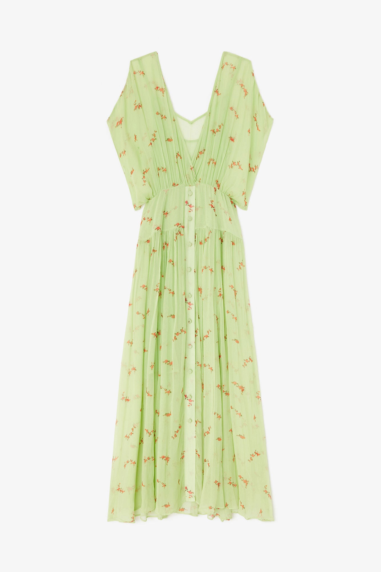 Dress in Green Silk - GANNI