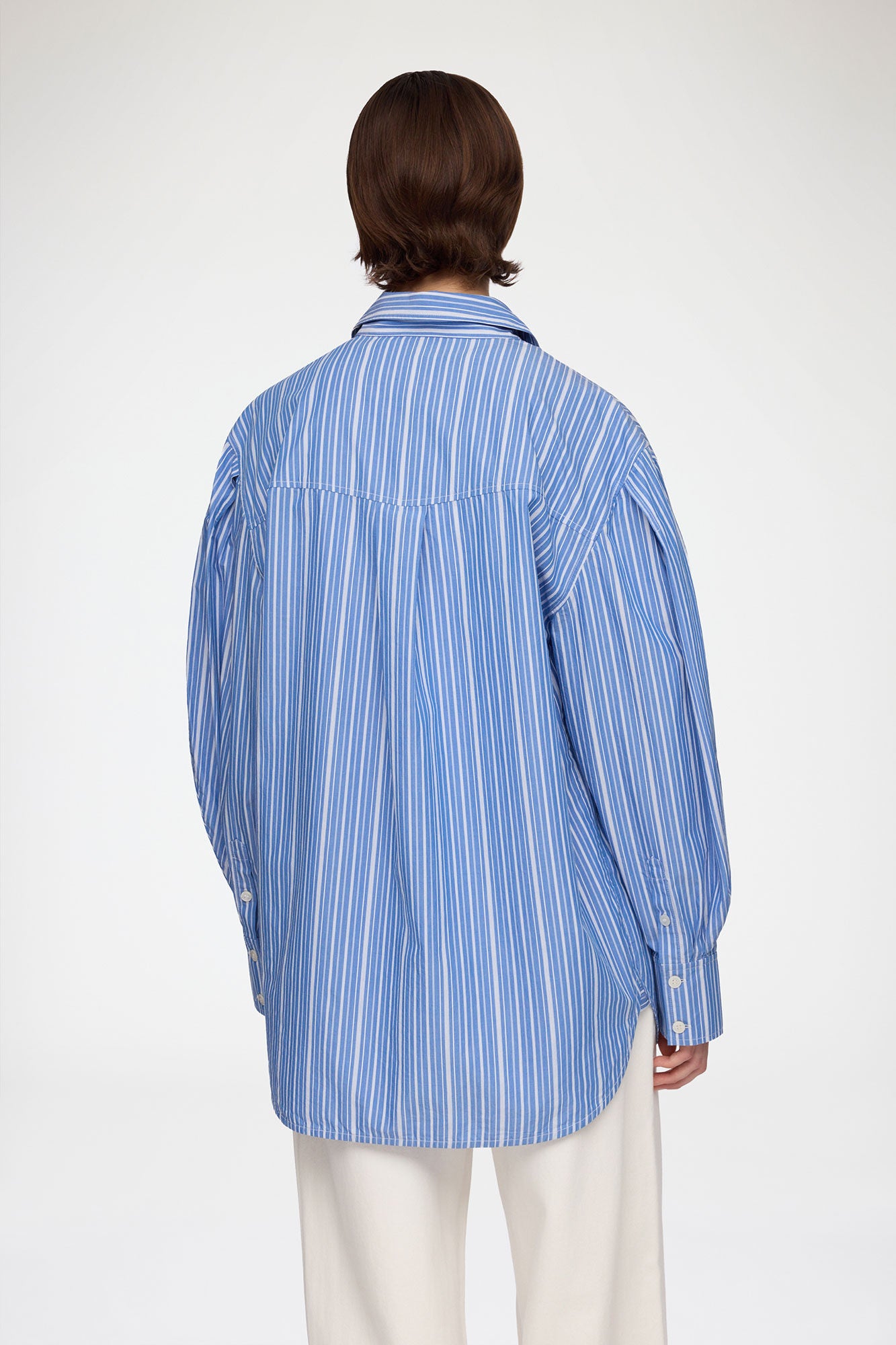 Shirt in Striped Cotton - GANNI