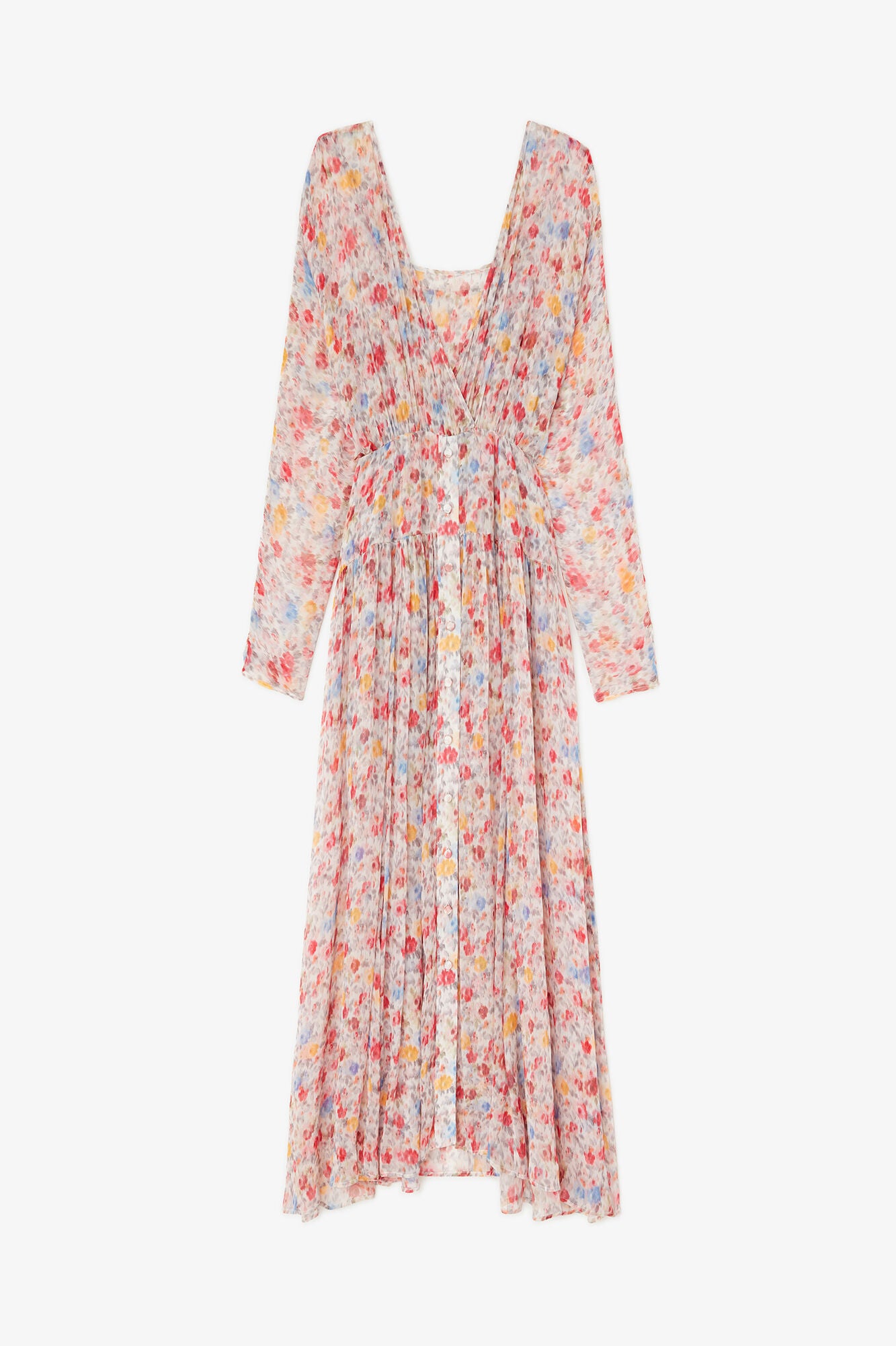 Dress in Floral Silk - GANNI