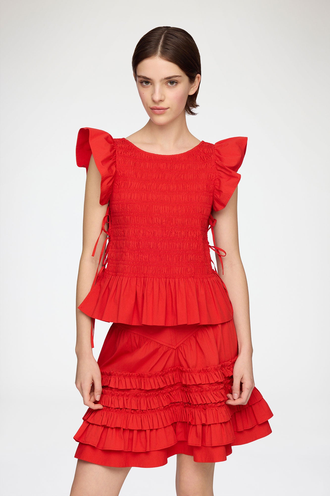 Top in Smocked Cotton - GANNI