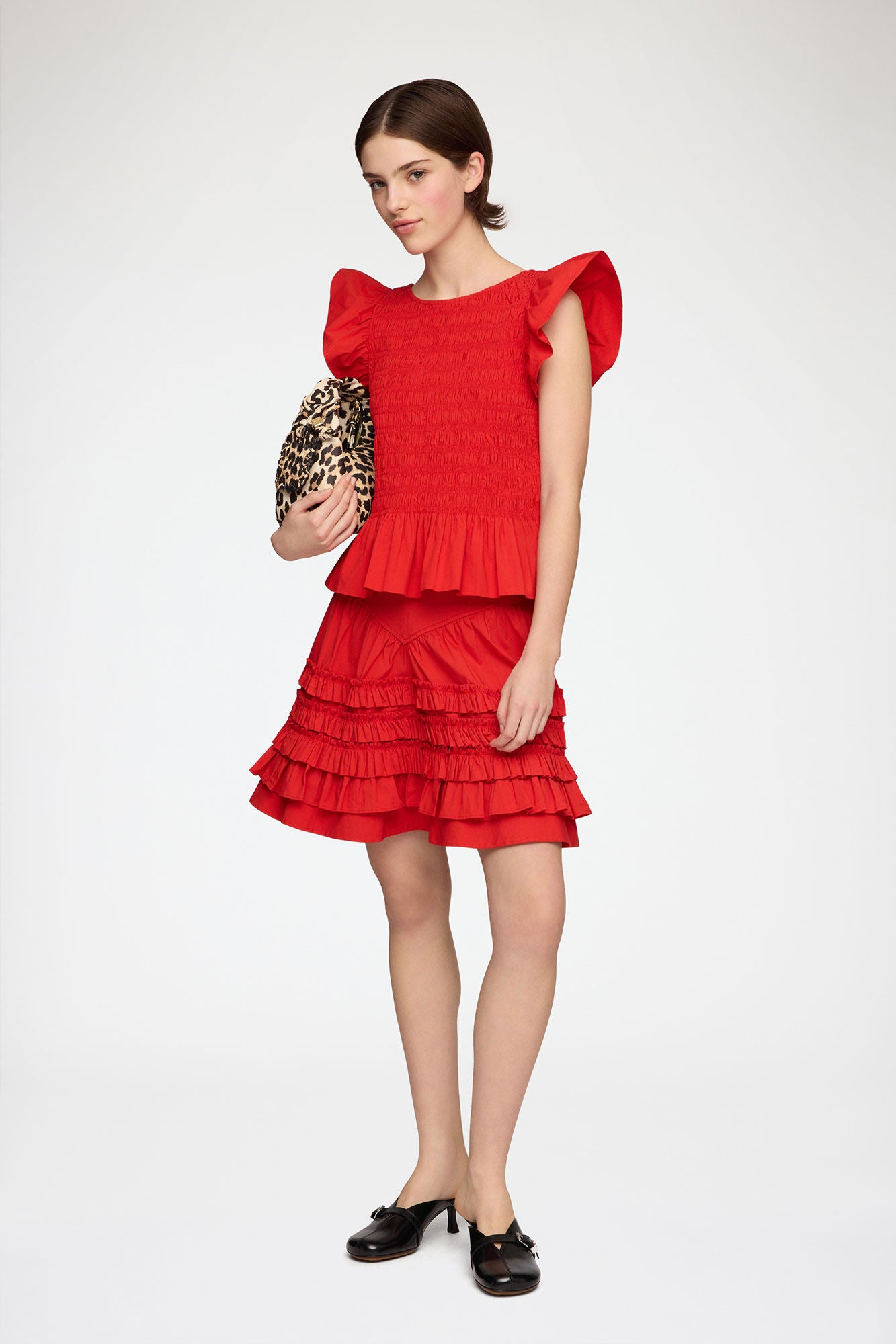 Top in Smocked Cotton - GANNI