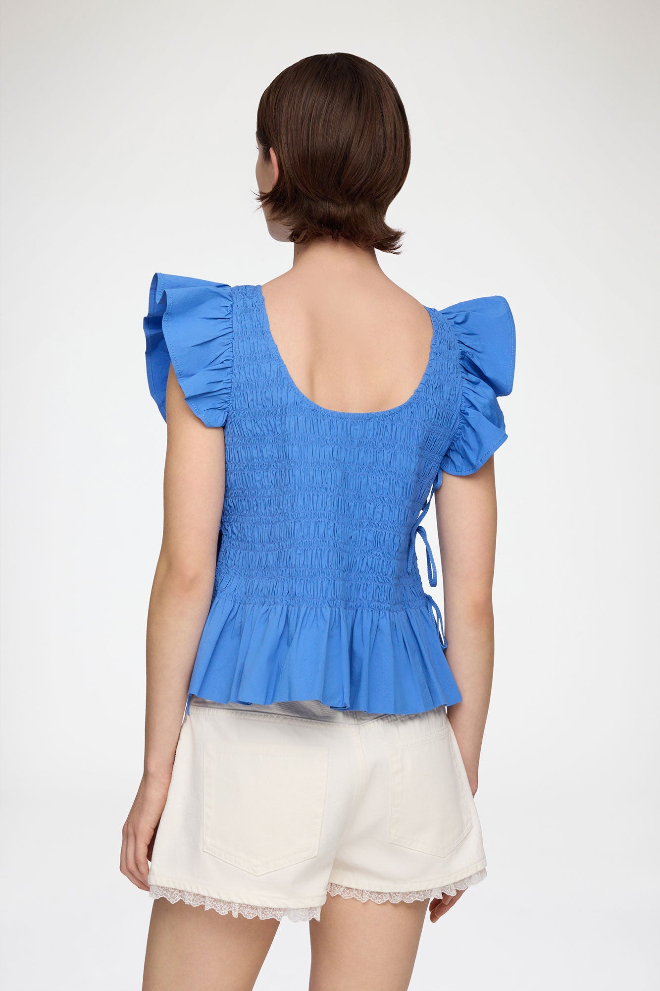 Top in Smocked Cotton - GANNI