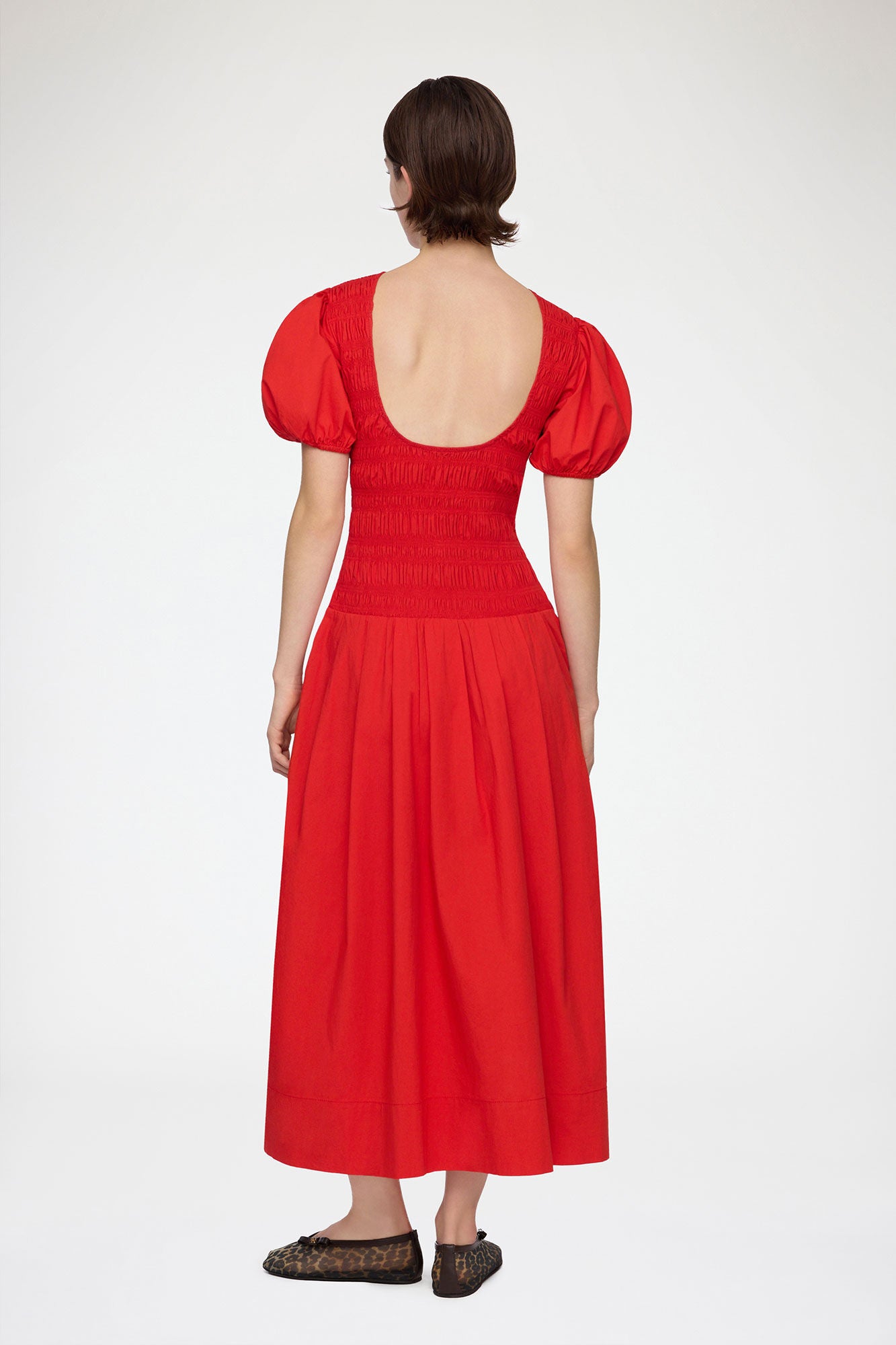 Dress in Smocked Cotton - GANNI