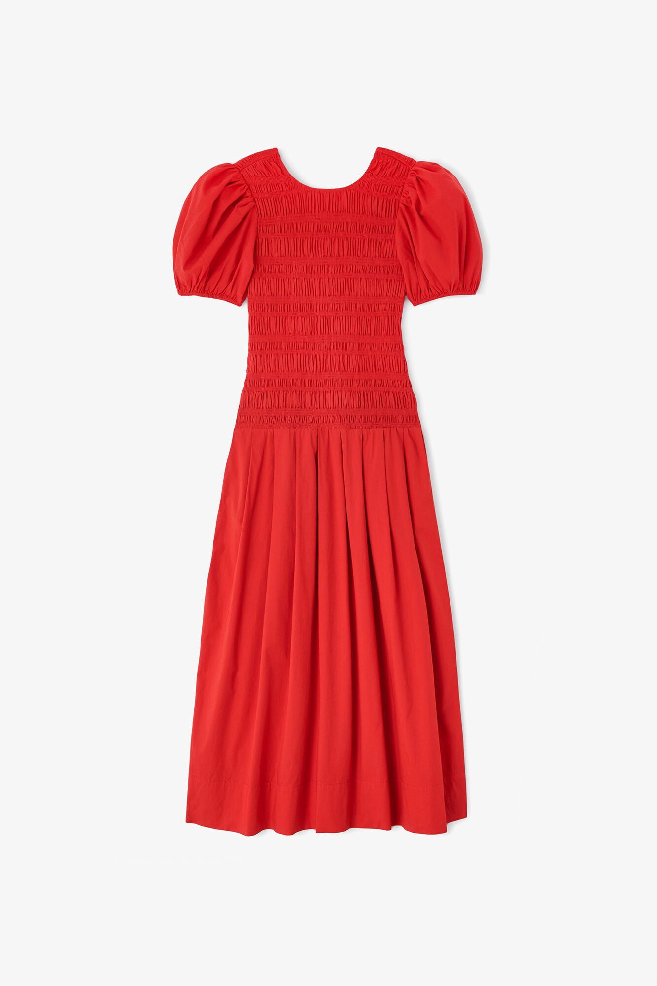 Dress in Smocked Cotton - GANNI