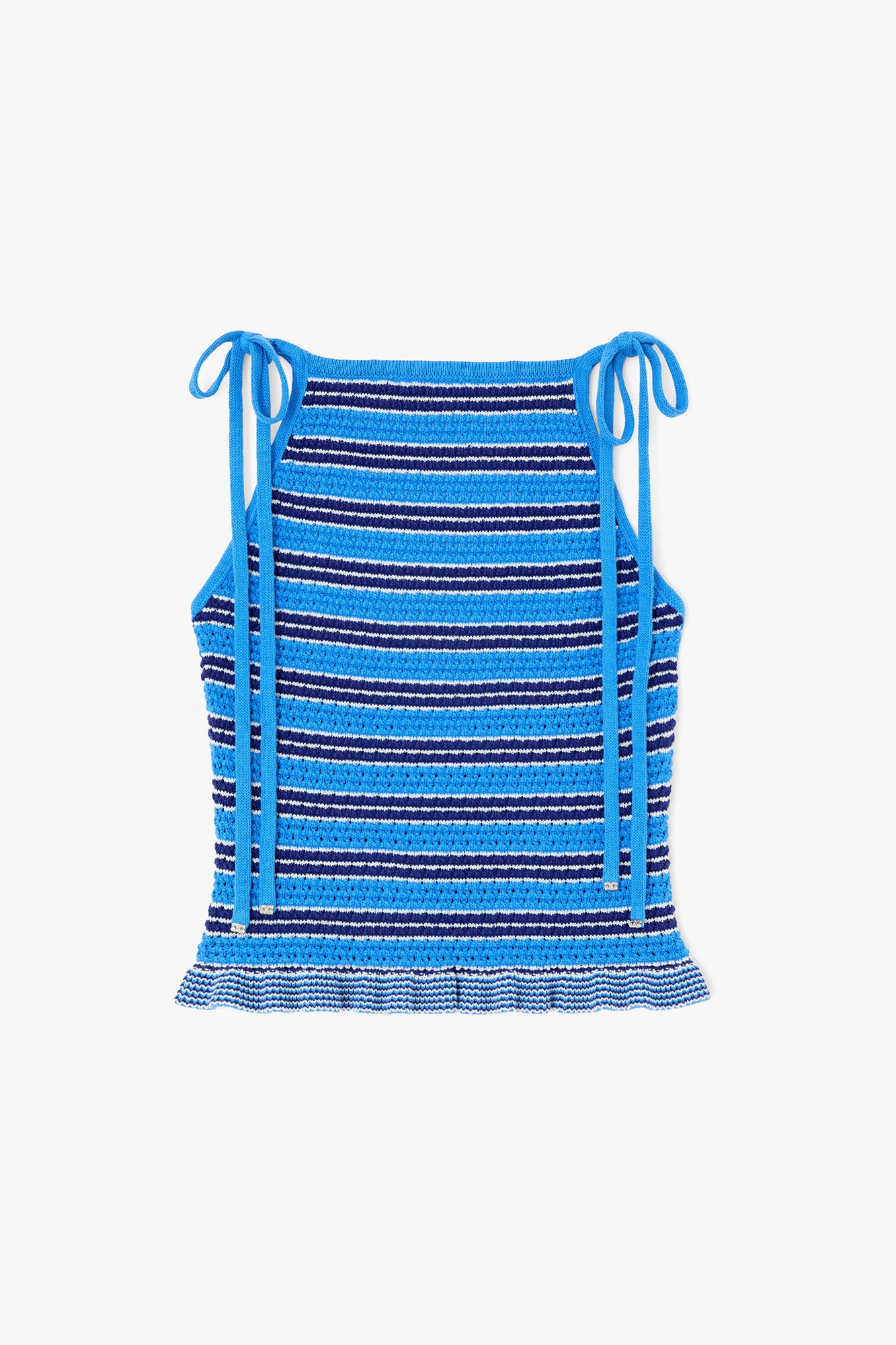 Top in Striped Pointelle - GANNI
