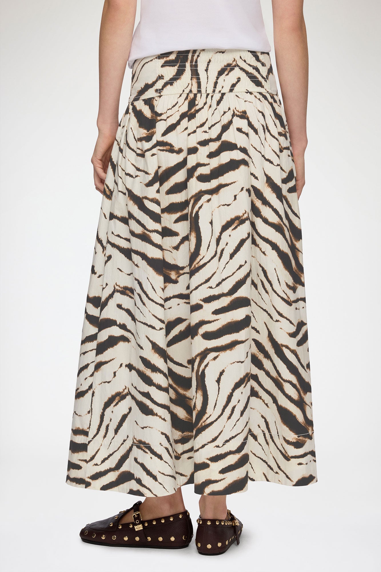 Skirt in Zebra Cotton - GANNI
